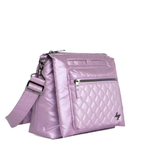 Lug Wander Crossbody Bag Metallic Sugarplum Lavender Pastel Purple - Picture 2 of 14